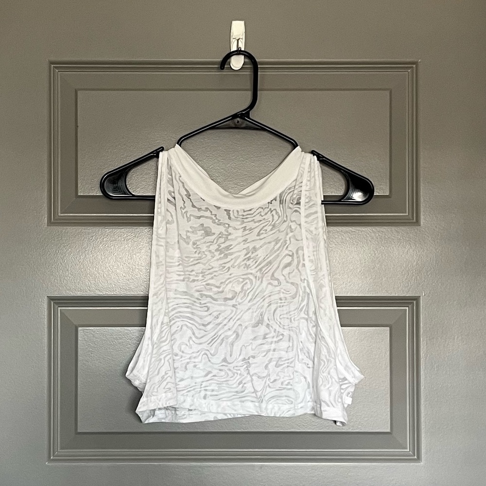 Lululemon All Yours Veil Crop Top Tank White